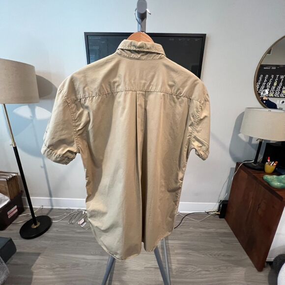 NWOT Unis NYC - "Tony" SS Poplin Shirt Medium - Khaki / Tan - Picture 2 of 6